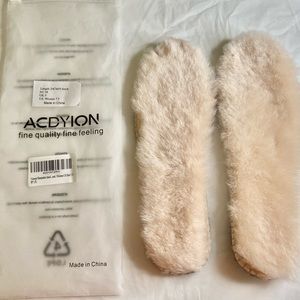 Women’s Natural Sheepskin Insoles Size 7.5